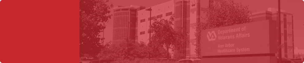 veteran smiling with hand on face